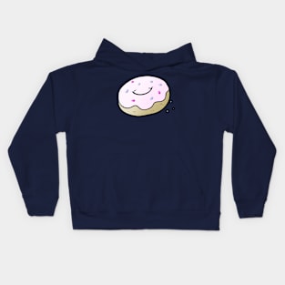 Strawberry Donut Pastry Sweets with Sprinkles Kids Hoodie